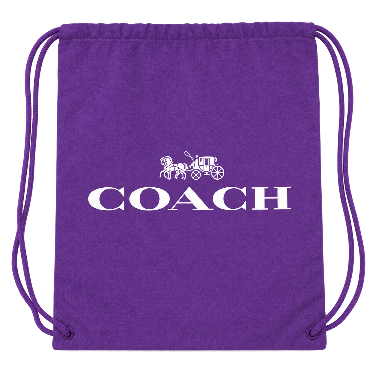 Coach Drawstring Bag - Purple - detail