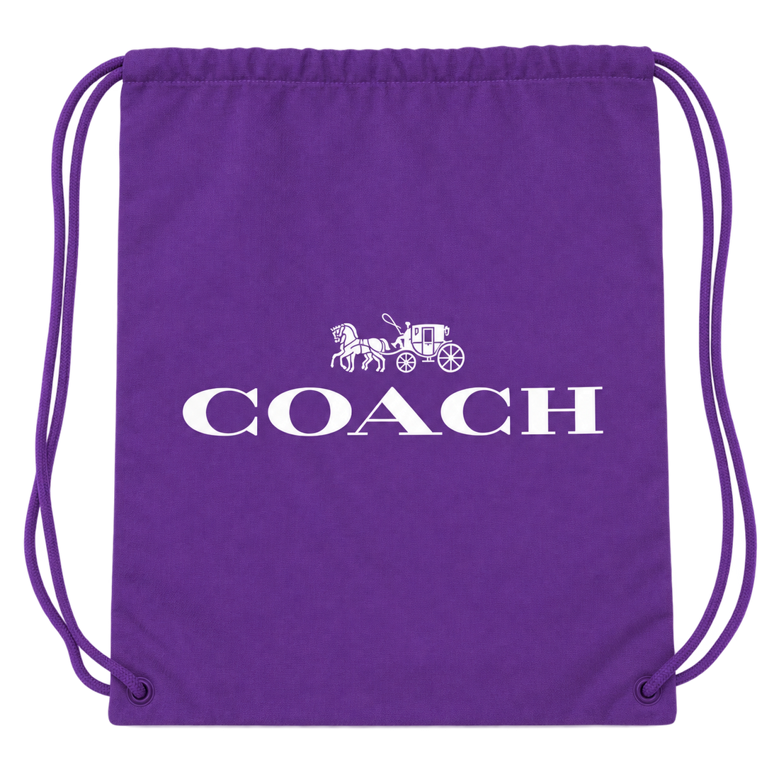 Coach Drawstring Bag - Purple - detail