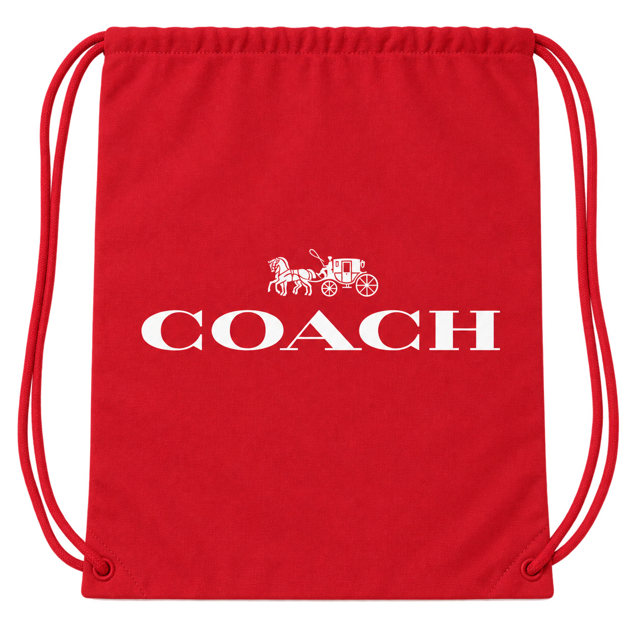 Coach Drawstring Bag - Red - detail