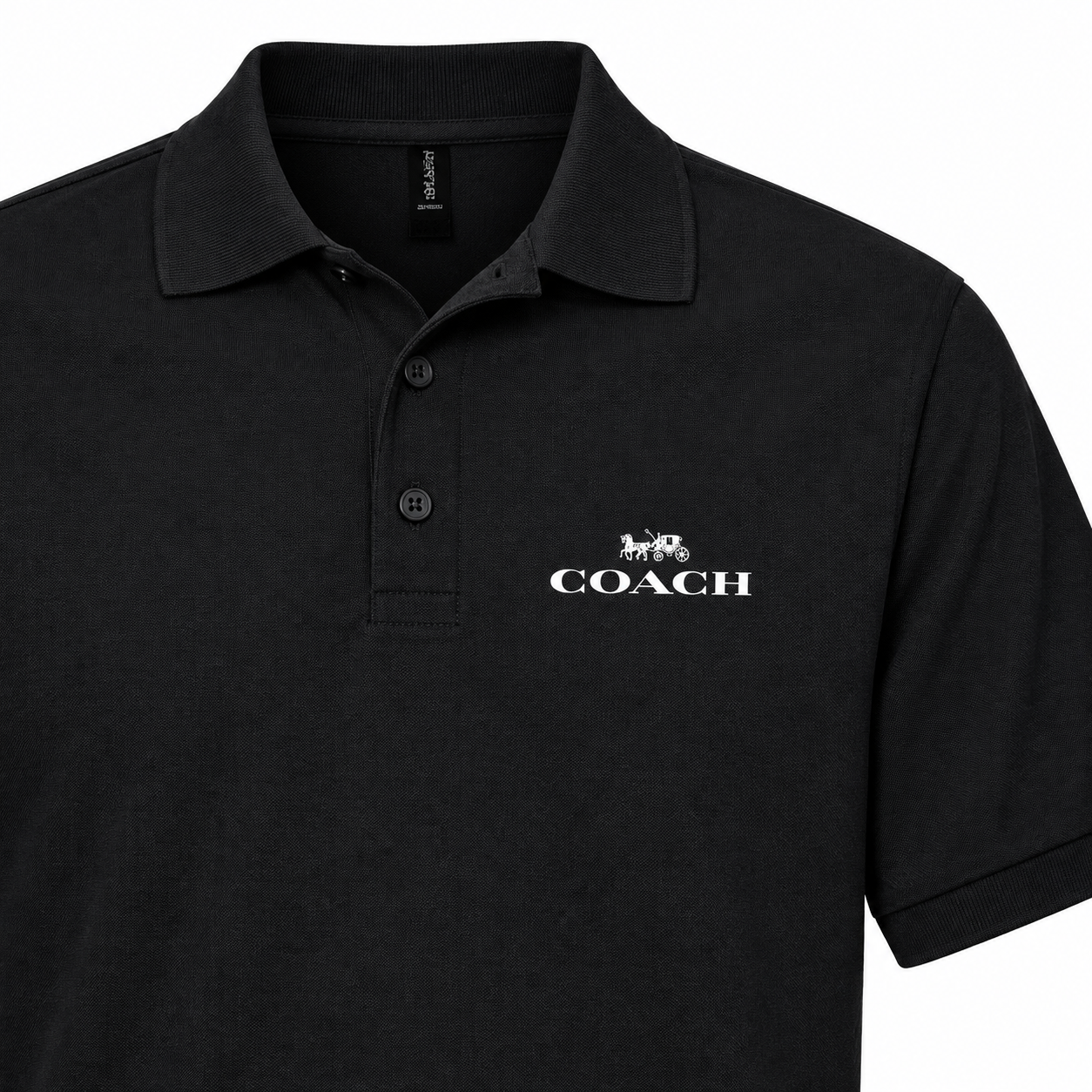 Men's Coach Dry Blend Polo - Black - detail