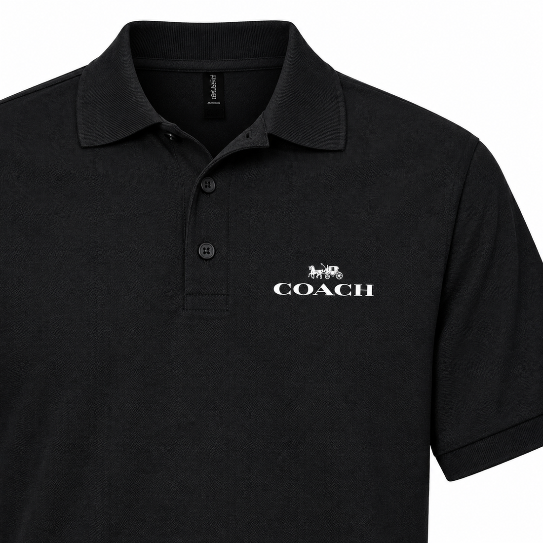 Men's Coach Dry Blend Polo - Black - detail