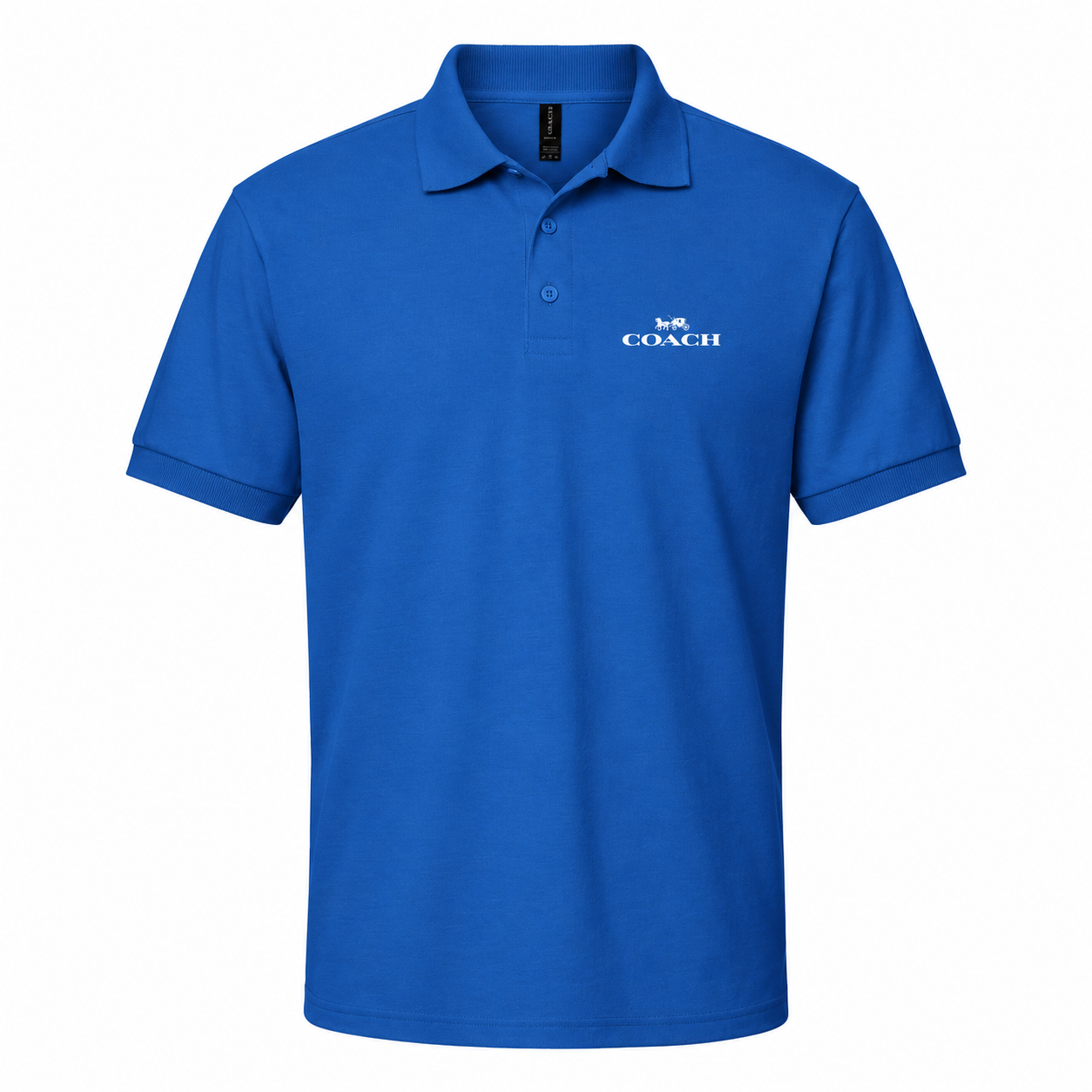Men's Coach Dry Blend Polo - Blue - hero
