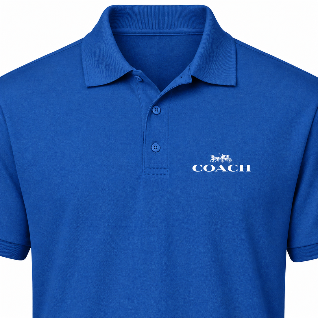Men's Coach Dry Blend Polo - Blue - detail