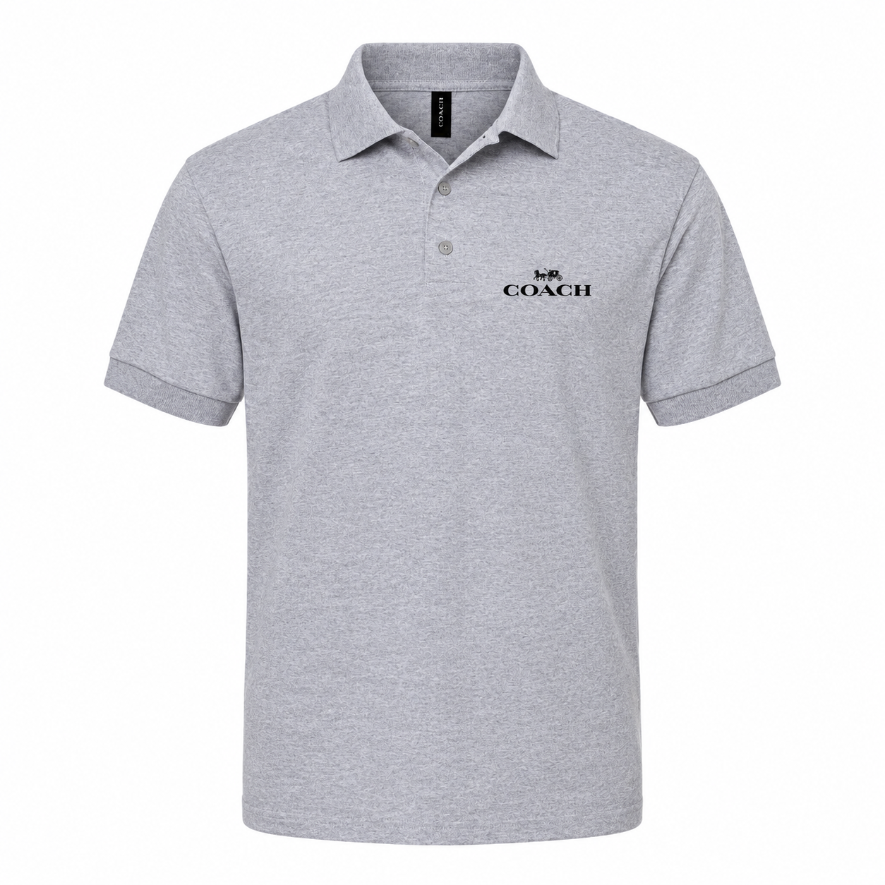Men's Coach Dry Blend Polo - Grey - hero
