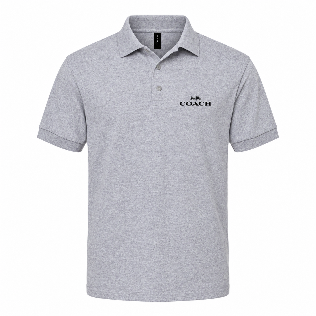 Men's Coach Dry Blend Polo - Grey - hero