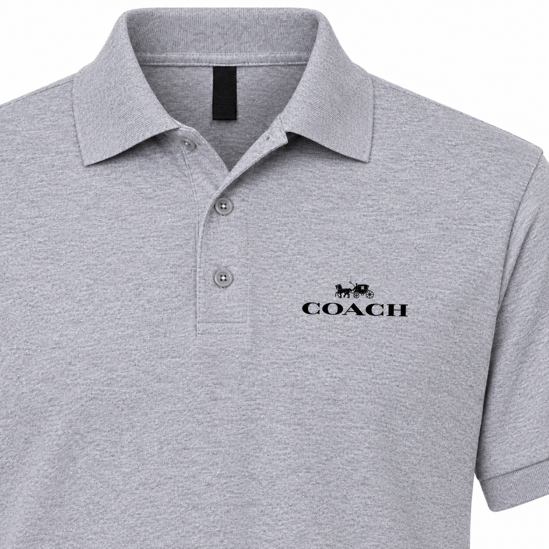 Men's Coach Dry Blend Polo - Grey - detail