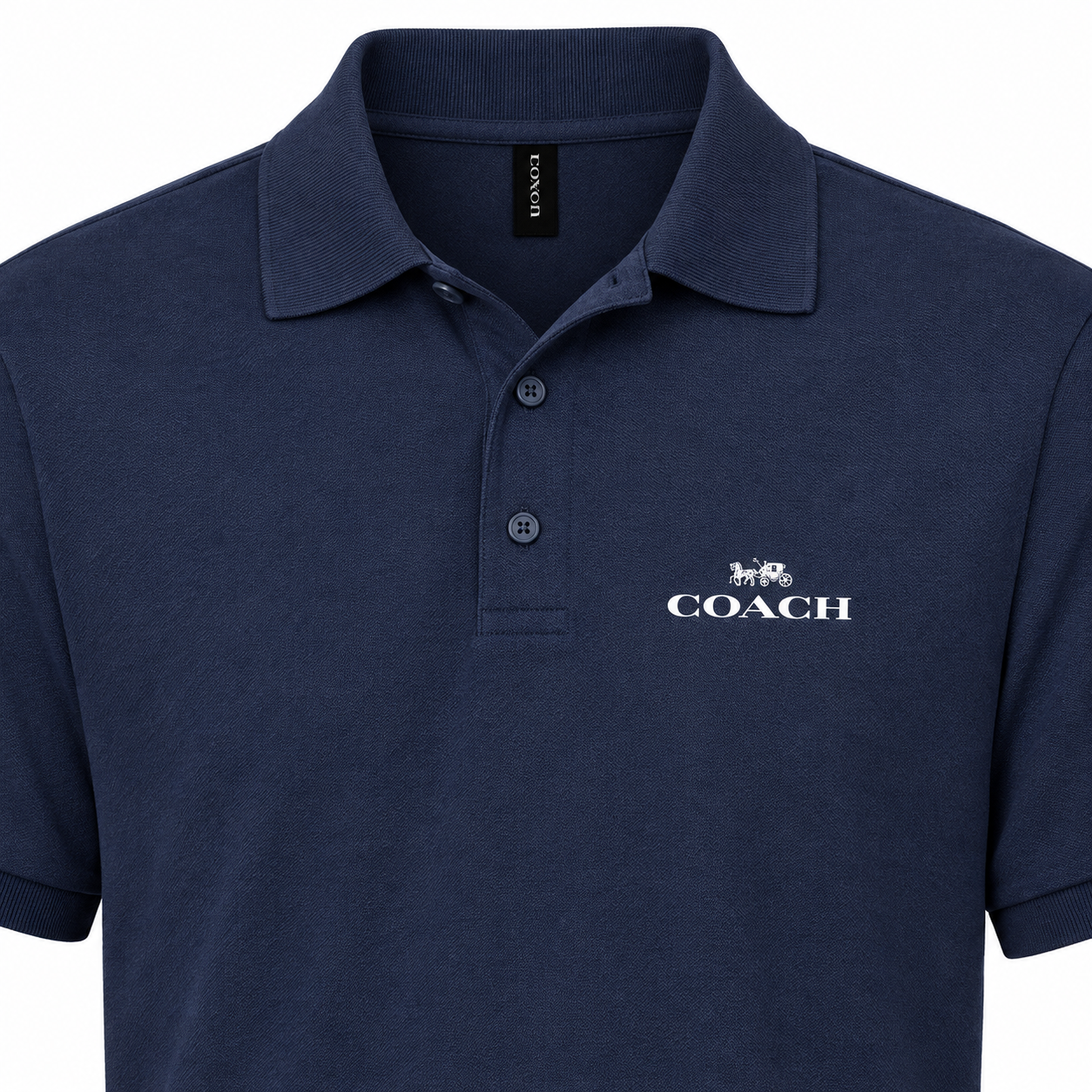 Men's Coach Dry Blend Polo - Navy - detail
