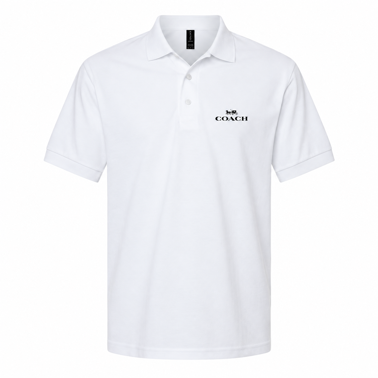 Men's Coach Dry Blend Polo - White - hero