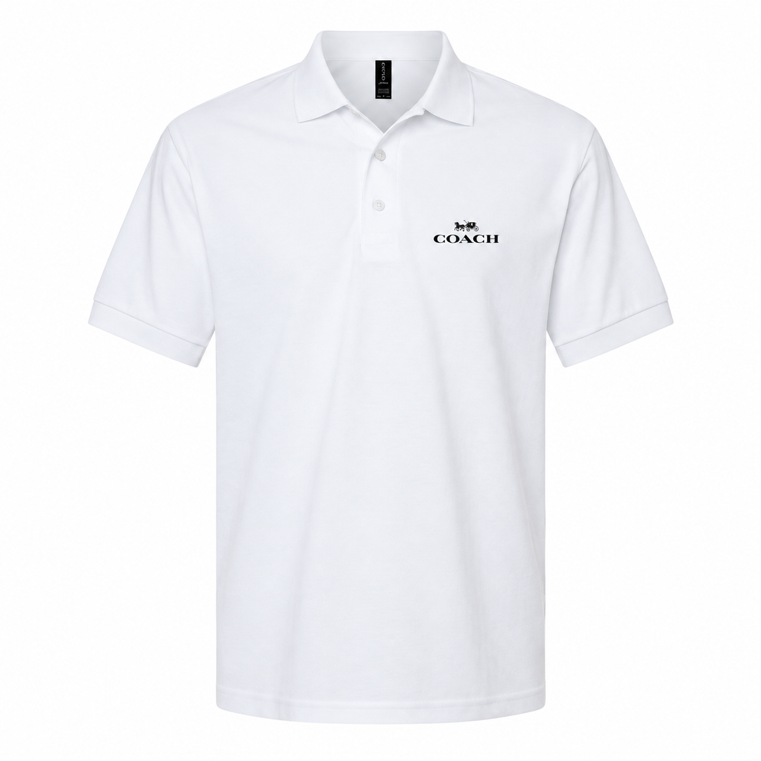 Men's Coach Dry Blend Polo - White - hero