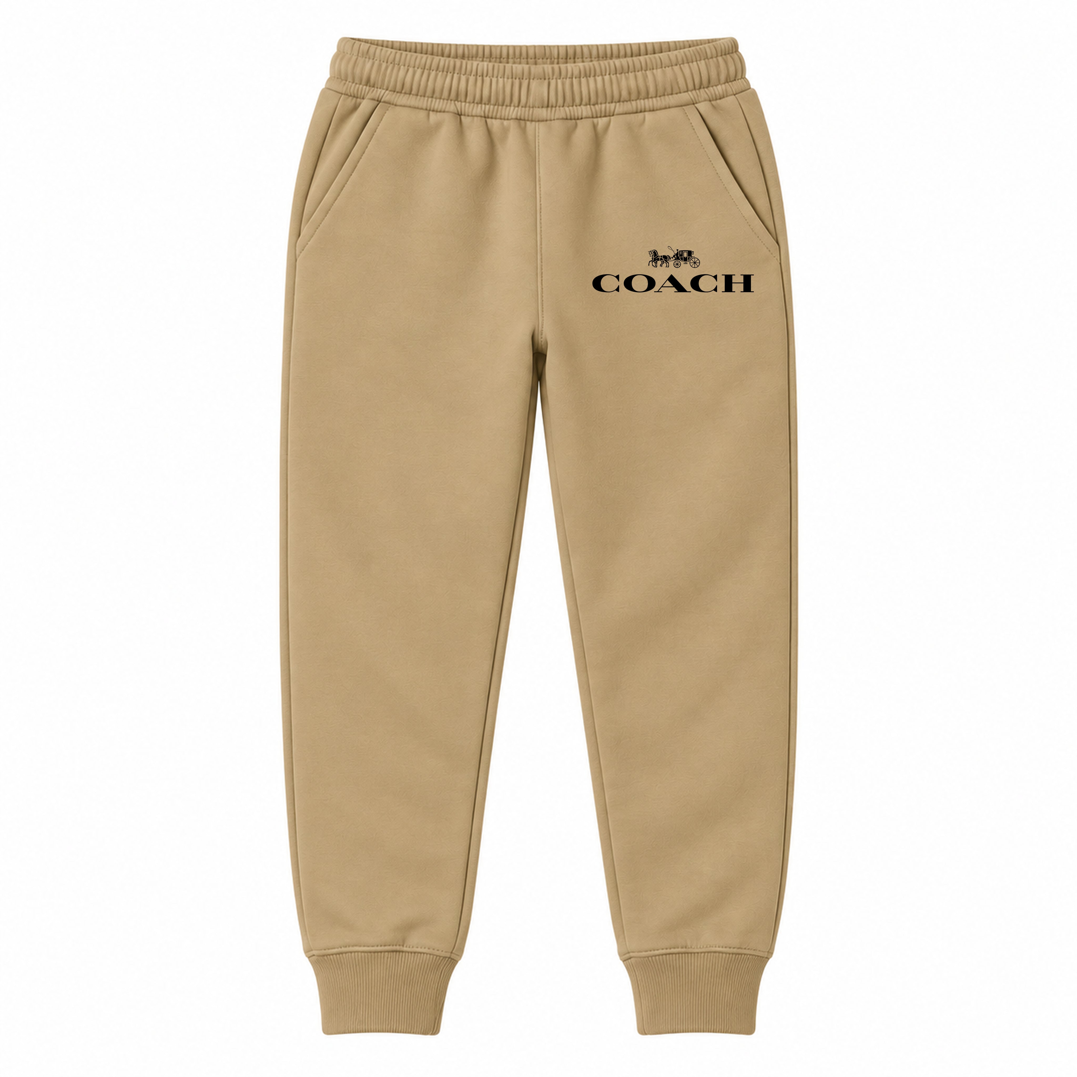 Coach youth jogger sweatpants, Khaki, Youth Large ages 10–12