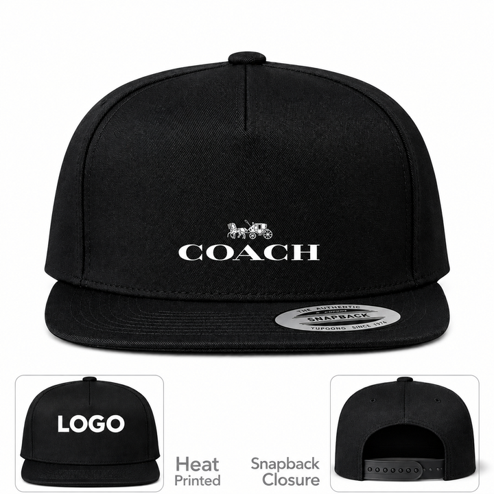 Coach Snapback Hat in Black – informational hero