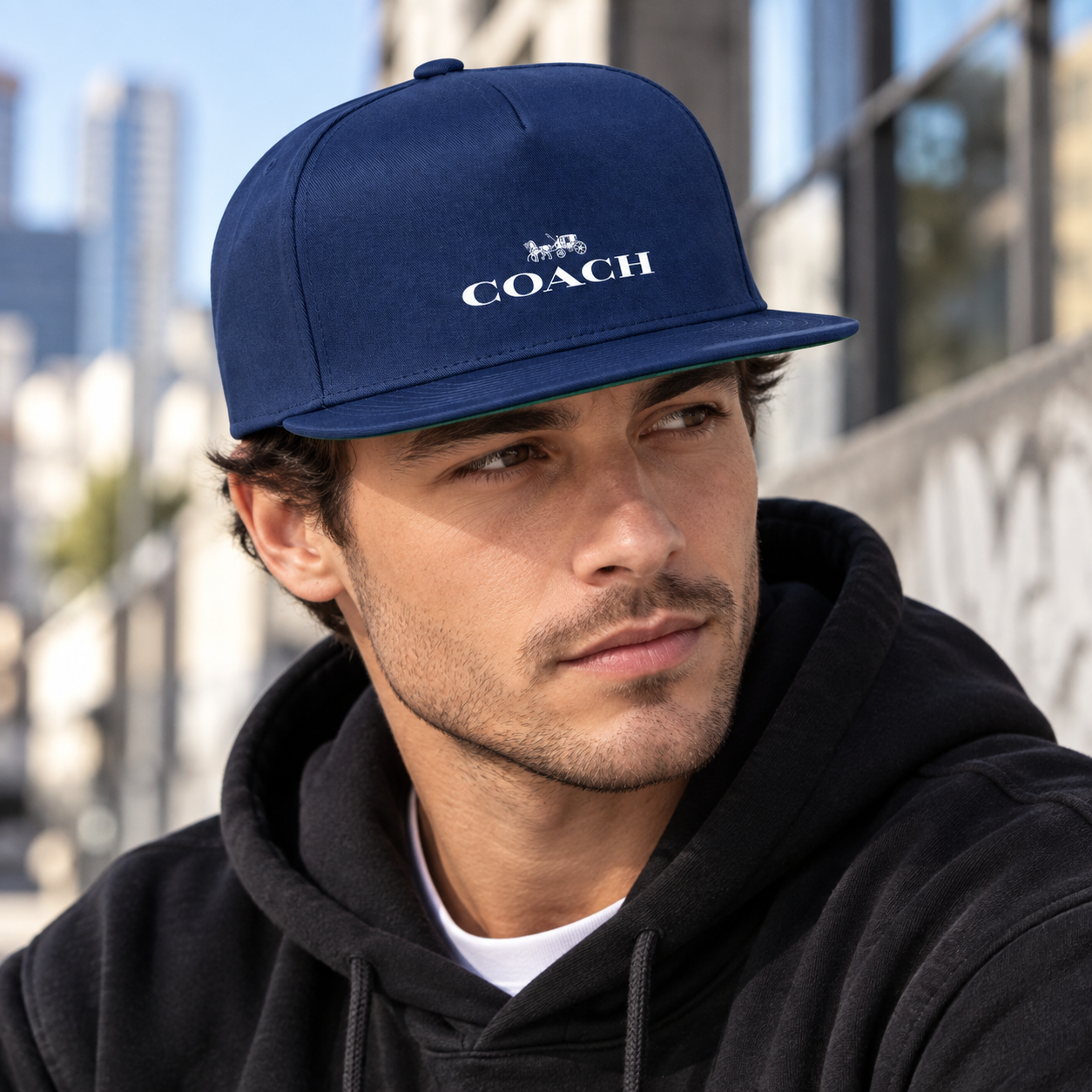 Coach Snapback Hat in Navy – lifestyle