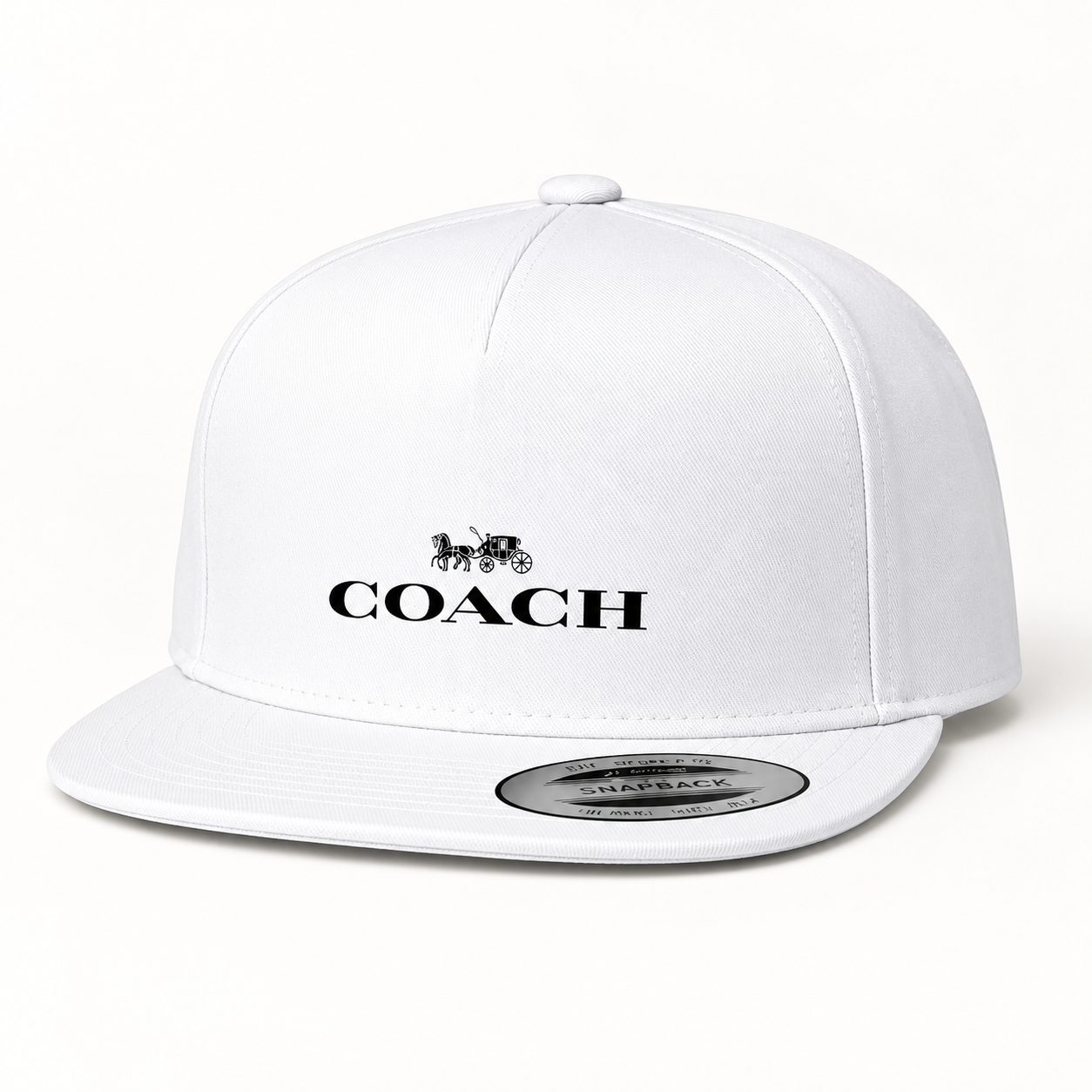 Coach Snapback Hat in White – alternate angle