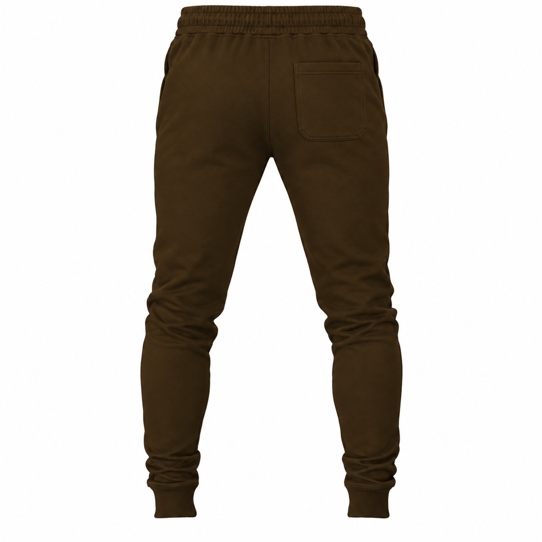 Coach sweatpants in Brown, rear view