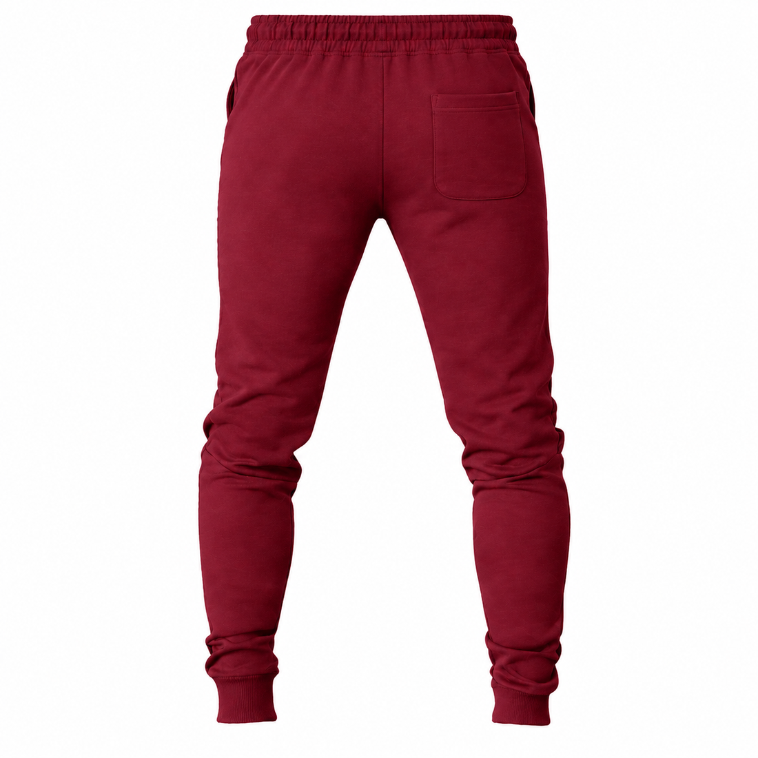 Coach sweatpants in Burgundy, rear view