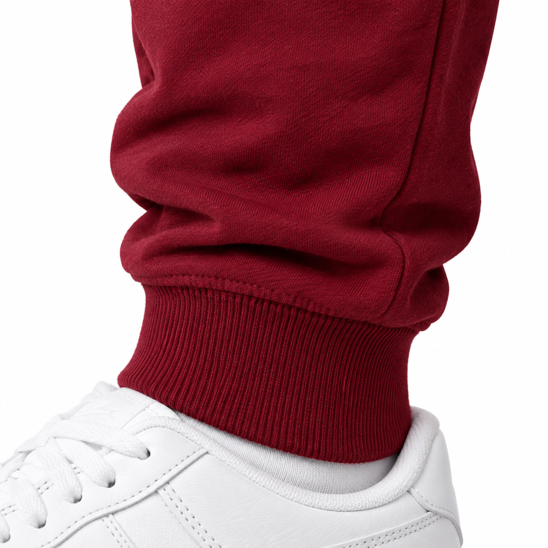 Coach sweatpants in Burgundy, cuff detail