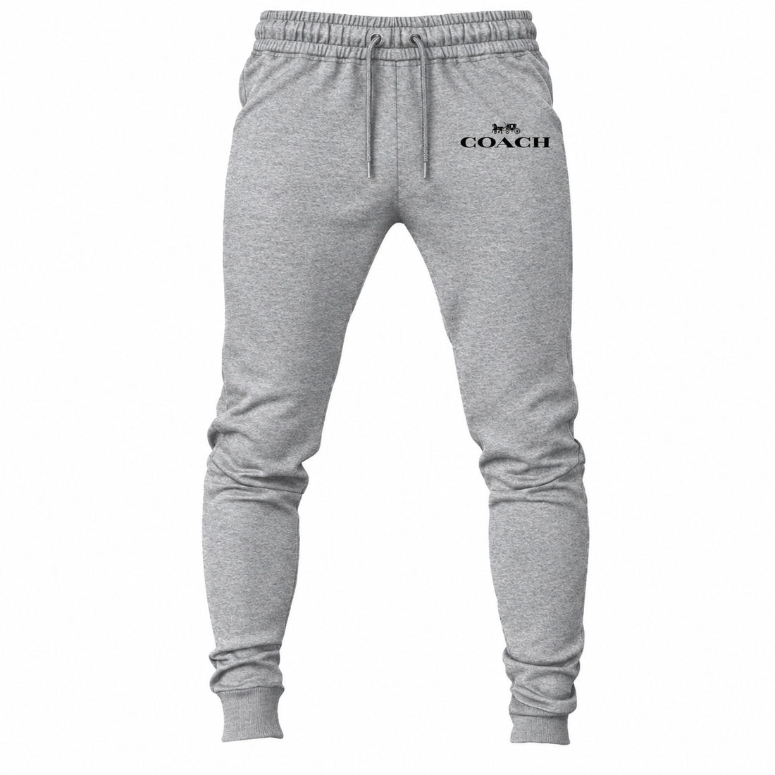 Coach sweatpants in Grey, main front view