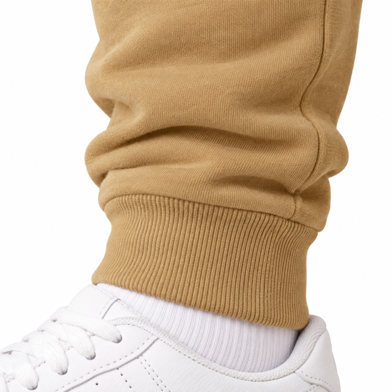Coach sweatpants in Khaki, cuff detail