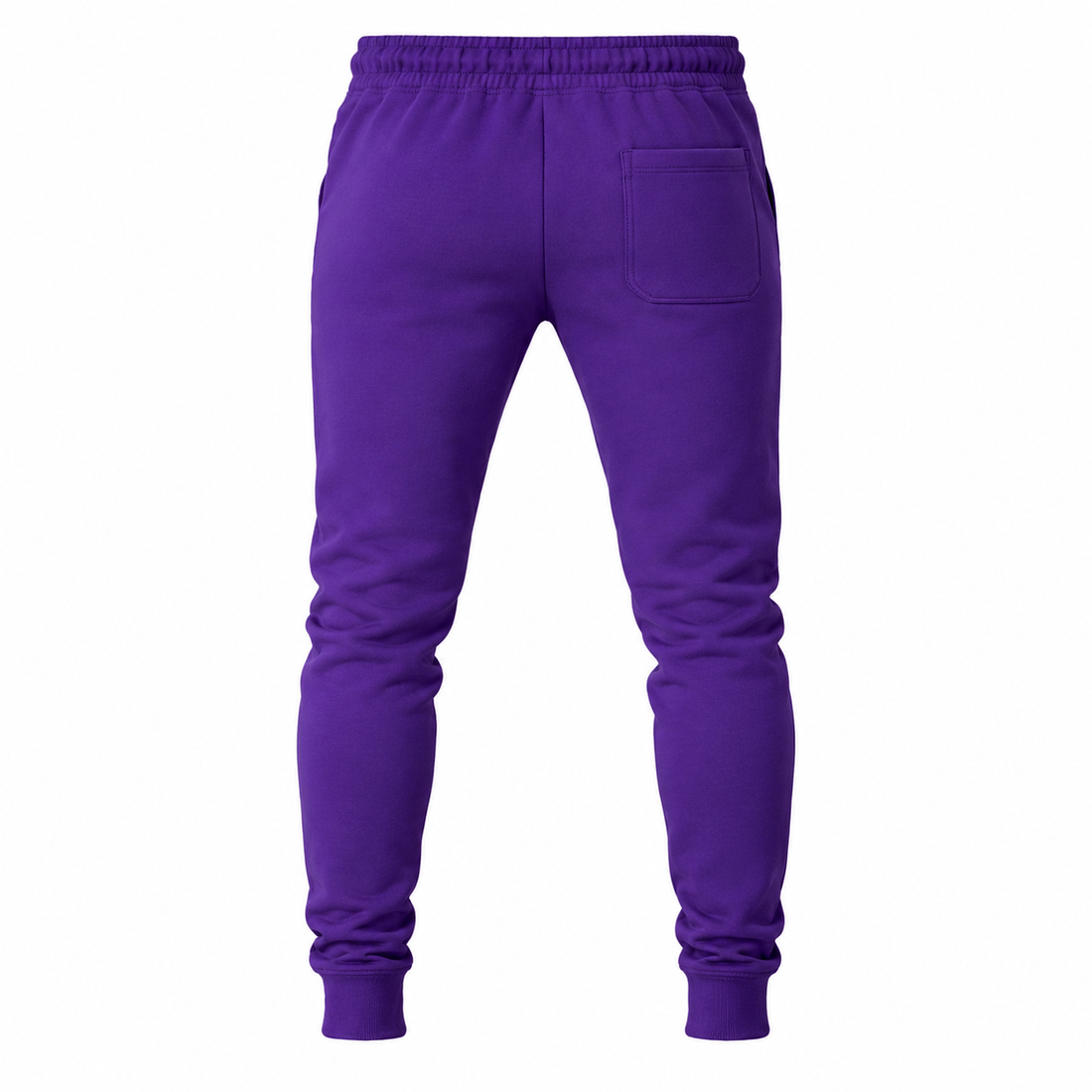 Coach sweatpants in Purple, rear view