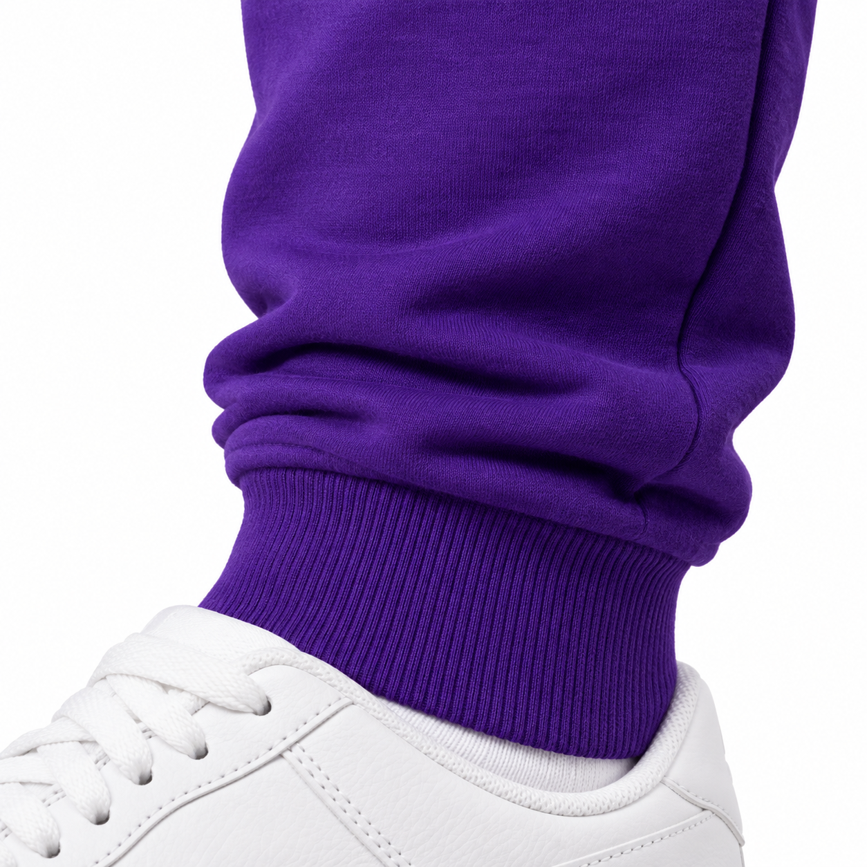 Coach sweatpants in Purple, cuff detail