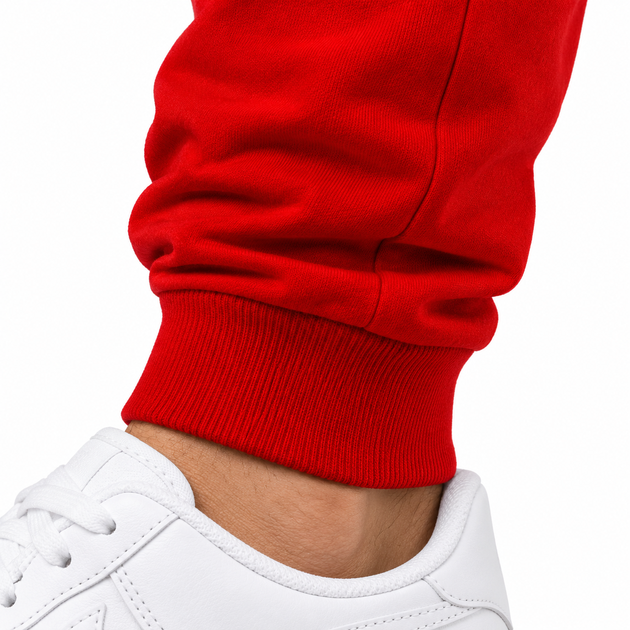 Coach sweatpants in Red, cuff detail