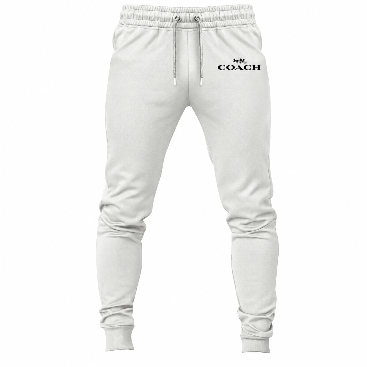 Coach sweatpants in White, main front view