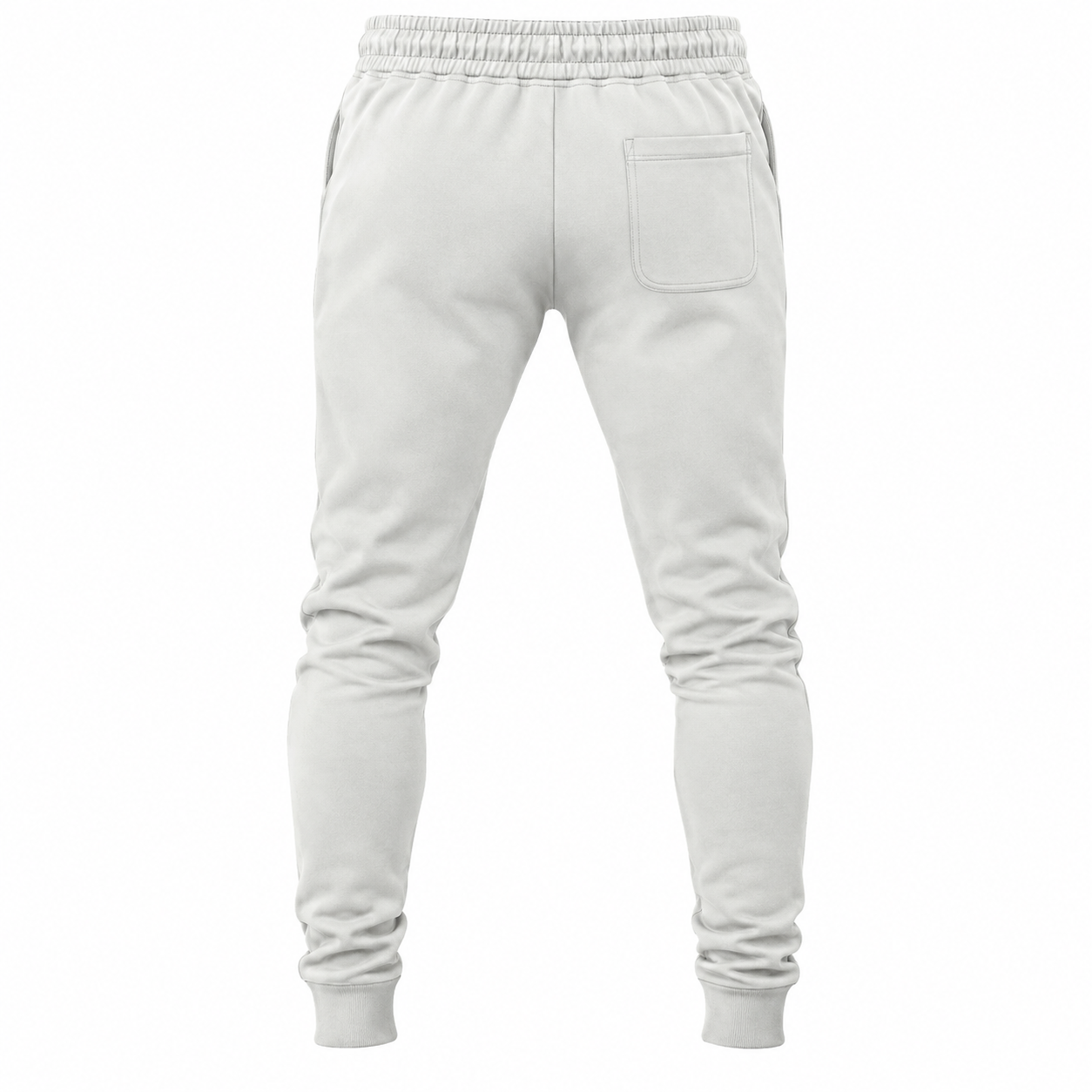 Coach sweatpants in White, rear view