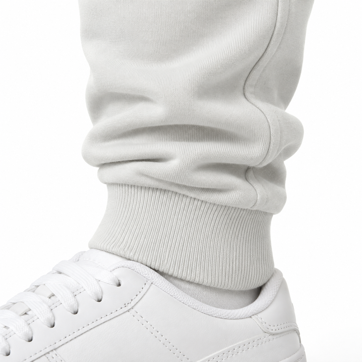 Coach sweatpants in White, cuff detail