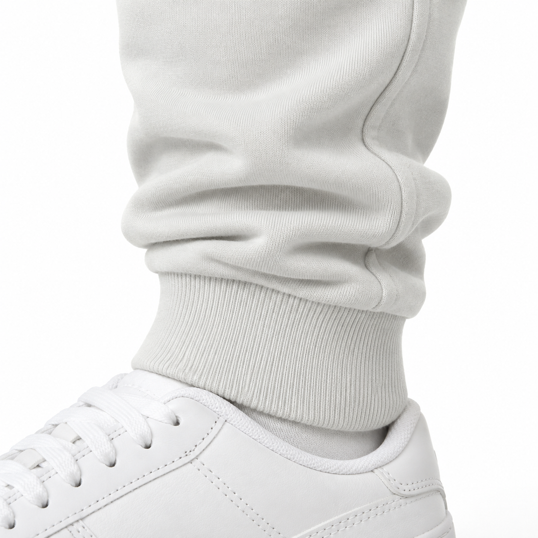 Coach sweatpants in White, cuff detail