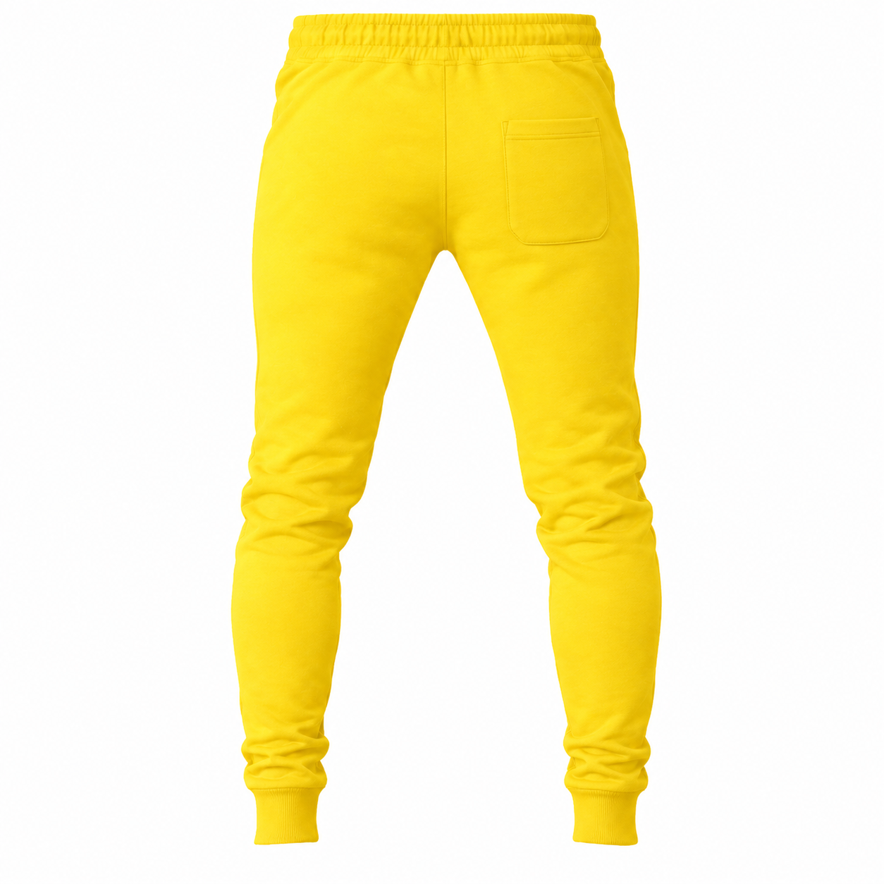 Coach sweatpants in Yellow, rear view