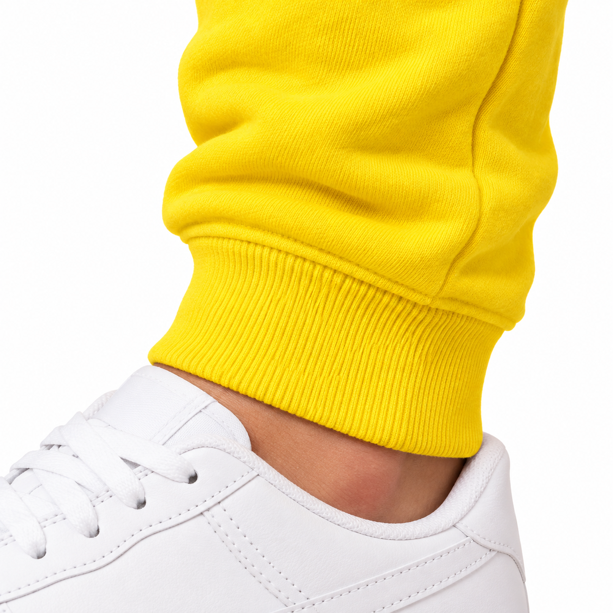 Coach sweatpants in Yellow, cuff detail