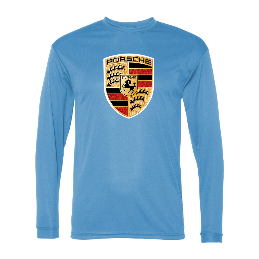 Men's Porsche Car -  Polyester Long Sleeve T-Shirt