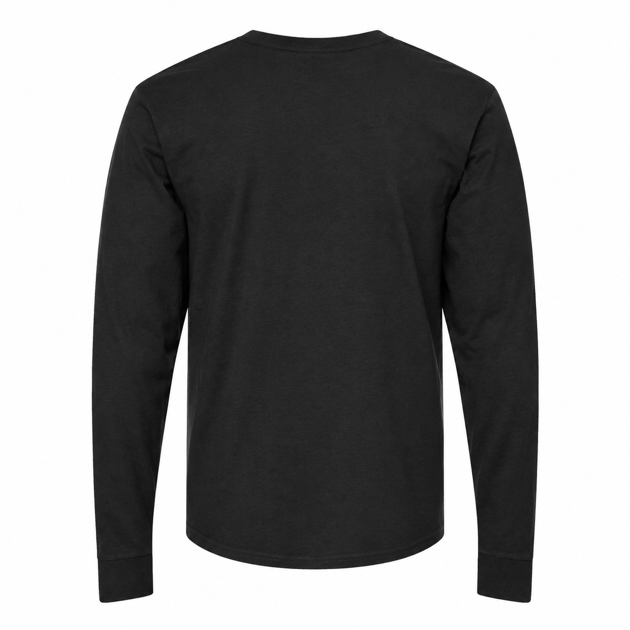 Men's Dolce and Gabbana Cotton Long Sleeve T-Shirt in Black — back view