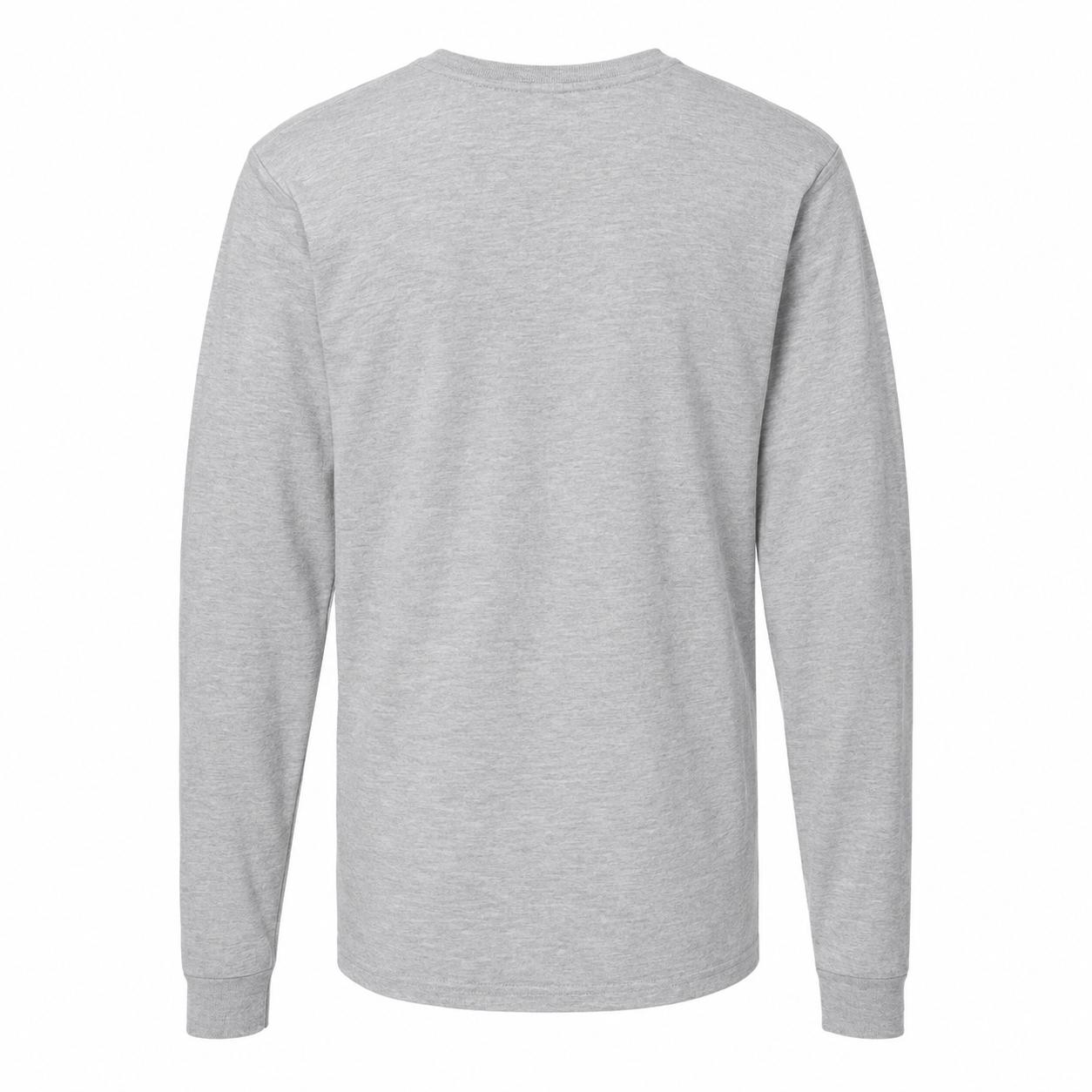 Men's Dolce and Gabbana Cotton Long Sleeve T-Shirt in Grey — back view