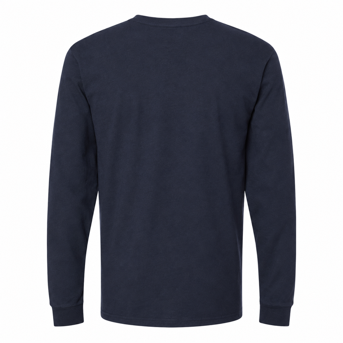 Men's Dolce and Gabbana Cotton Long Sleeve T-Shirt in Navy — back view