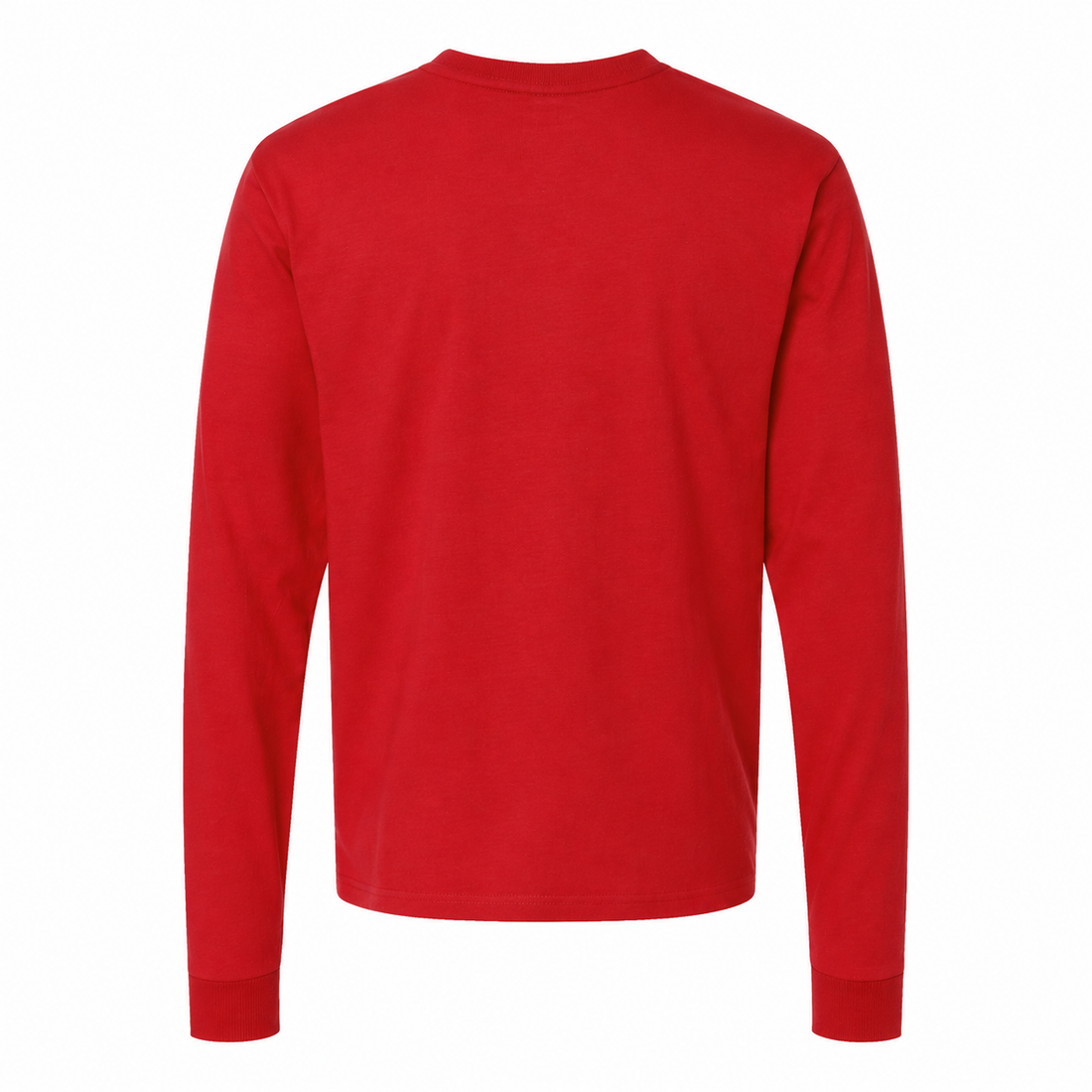 Men's Dolce and Gabbana Cotton Long Sleeve T-Shirt in Red — back view