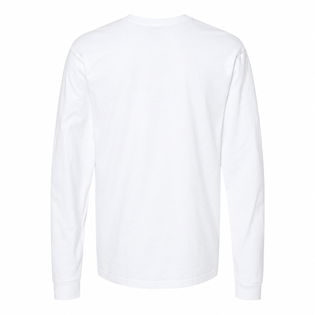 Men's Dolce and Gabbana Cotton Long Sleeve T-Shirt in White — back view