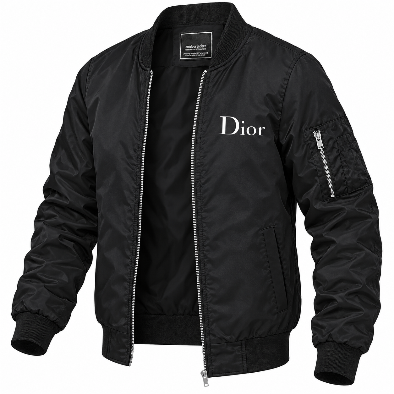 Men's Dior Lightweight Bomber Jacket | Color: Black | Image 5