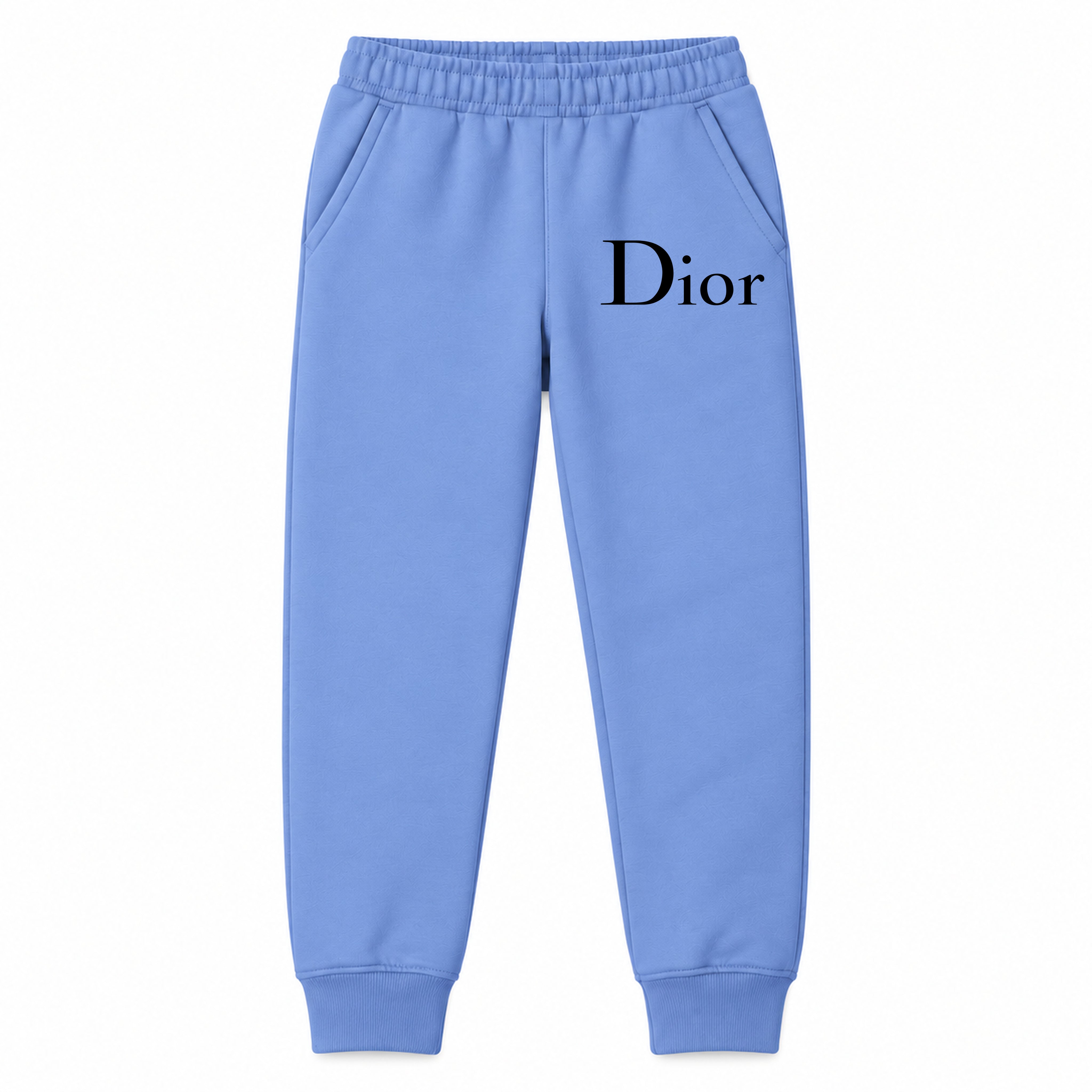 Dior youth jogger sweatpants, Carolina Blue, Youth Large ages 10–12