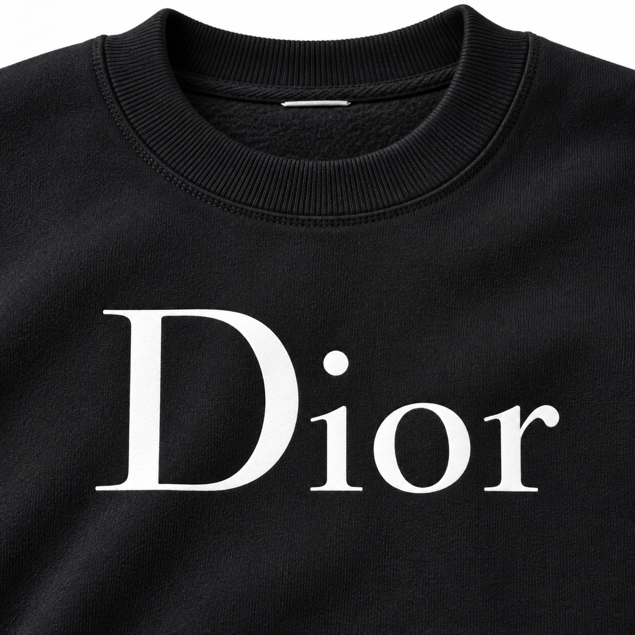 Men's Dior Crewneck Sweatshirt - Black - Image 3