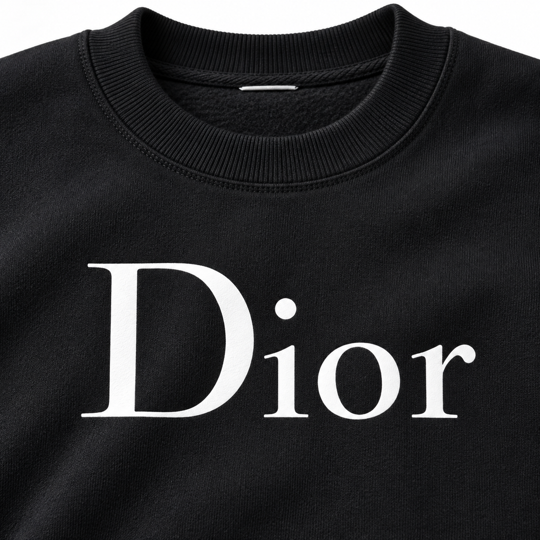 Men's Dior Crewneck Sweatshirt - Black - Image 3