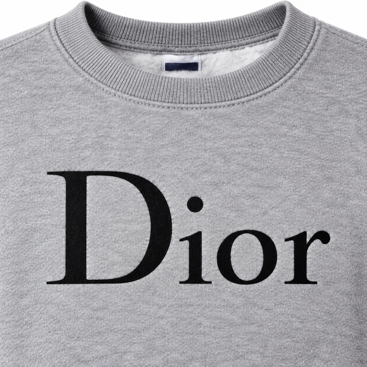 Men's Dior Crewneck Sweatshirt - Grey - Image 3