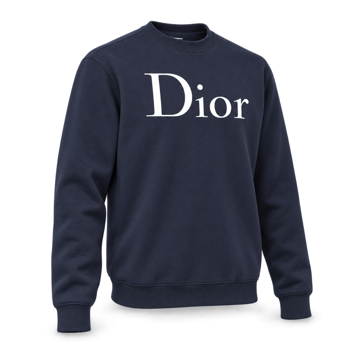 Men's Dior Crewneck Sweatshirt - Navy - Image 4