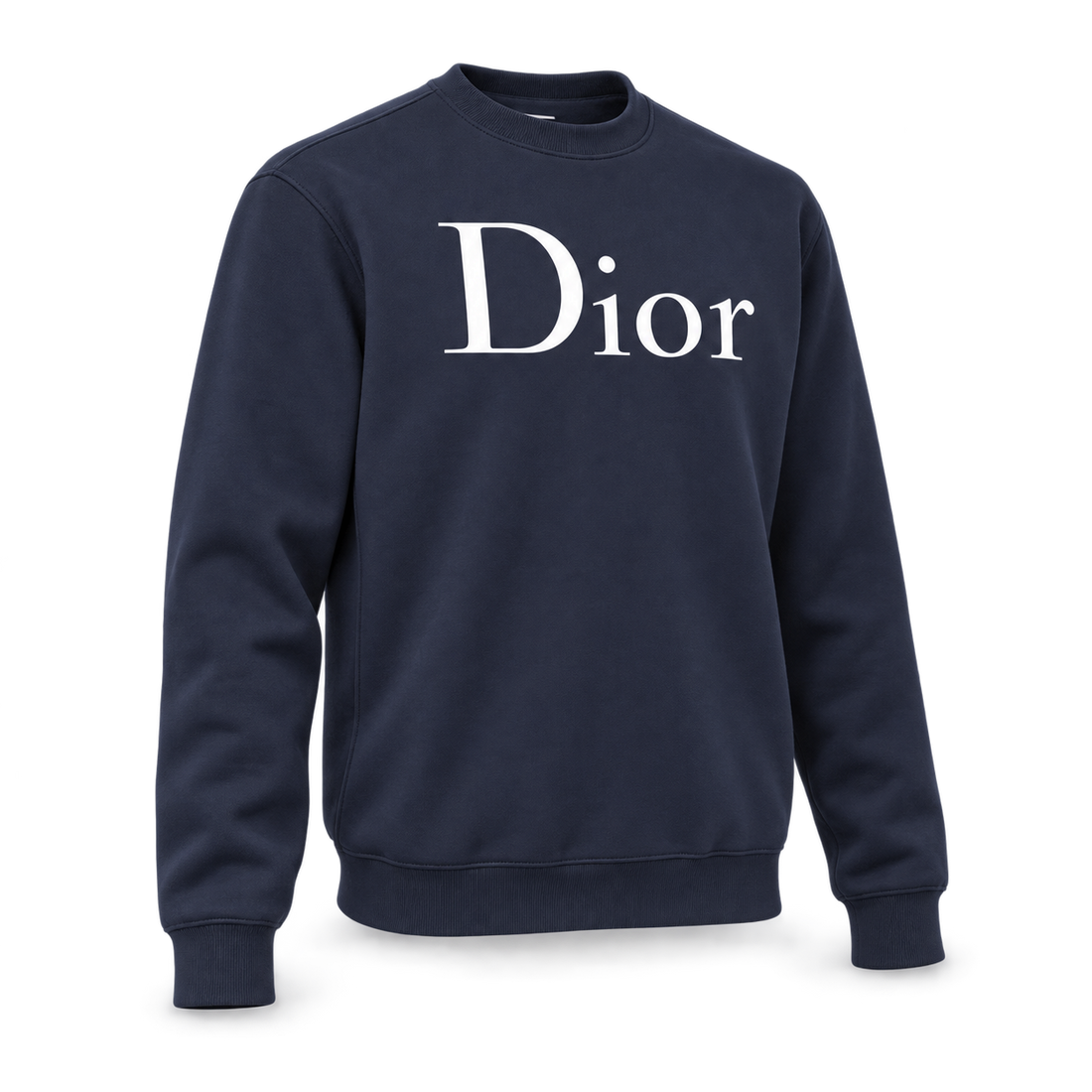 Men's Dior Crewneck Sweatshirt - Navy - Image 4