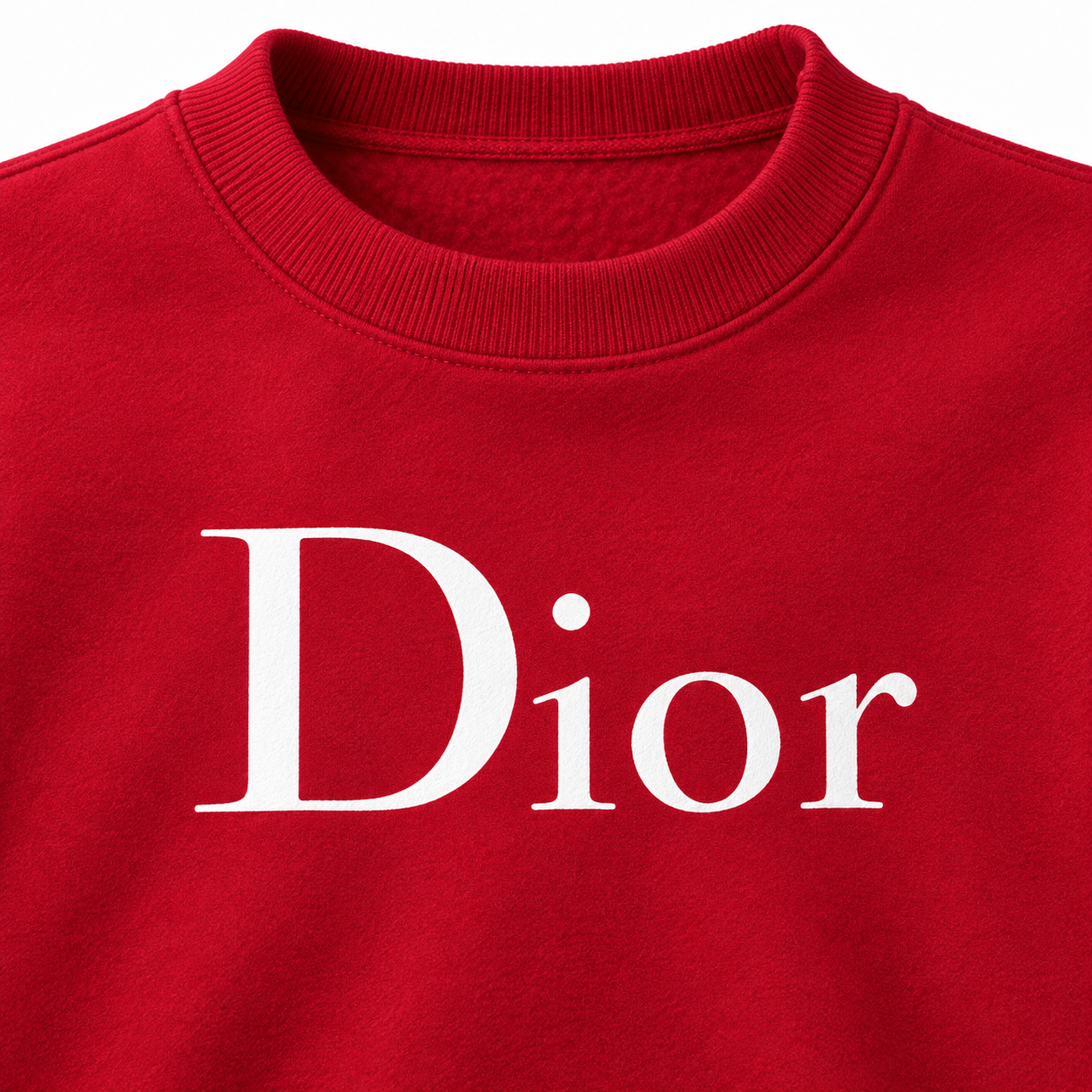 Men's Dior Crewneck Sweatshirt - Red - Image 3
