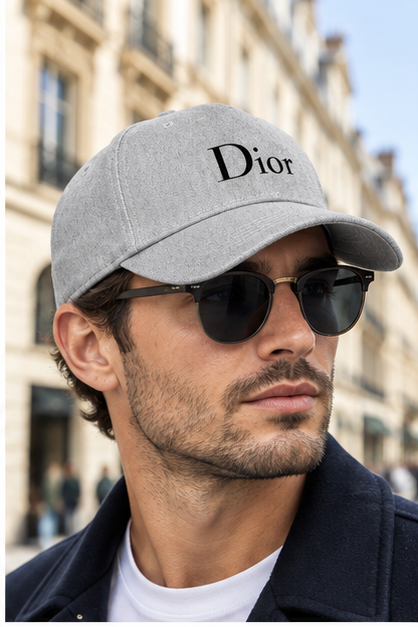 Dior Dad Baseball Cap Hat | Color: Grey | Image 3