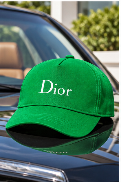 Dior Dad Baseball Cap Hat | Color: Kelly Green | Image 4