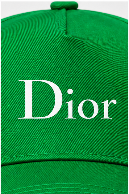 Dior Dad Baseball Cap Hat | Color: Kelly Green | Image 5