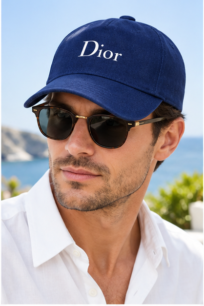 Dior Dad Baseball Cap Hat | Color: Navy | Image 2