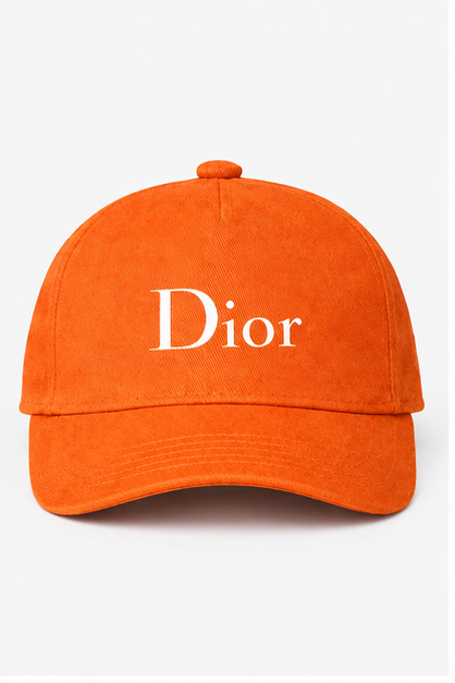 Dior Dad Baseball Cap Hat | Color: Orange | Image 1